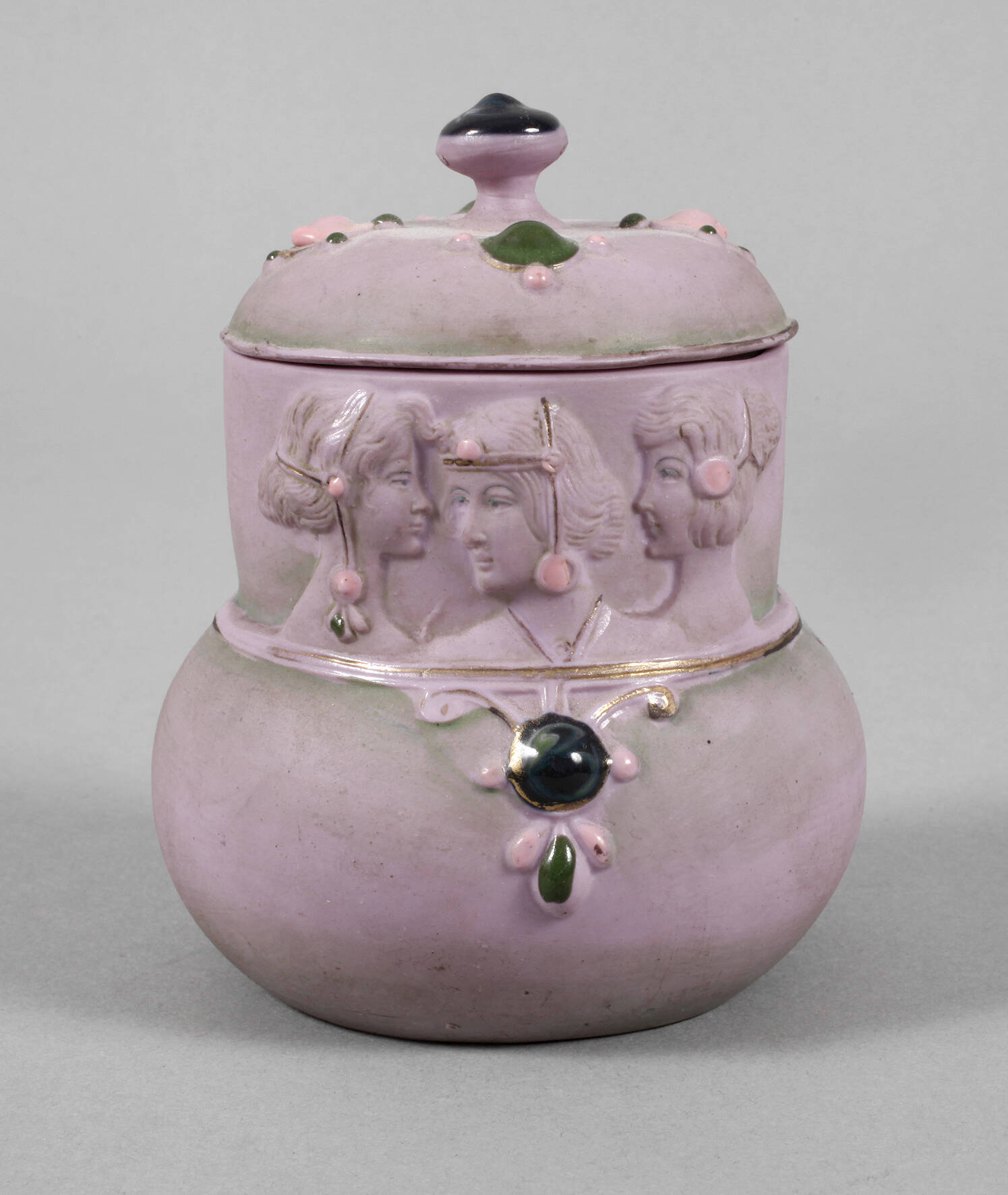 Rudolstadt Deckelvase Jugendstil