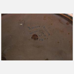 Clement Massier Vase mit Asterdekor