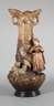 Johann Maresch übergroße Vase mit Schäferin