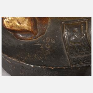 Goldscheider Wien figürliche Salonlampe