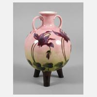 Julius Dressler Kugelvase Veilchendekor111