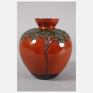 Tonwerke Kandern Vase mit Baumdekor