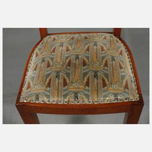 Sechs Stühle Art déco