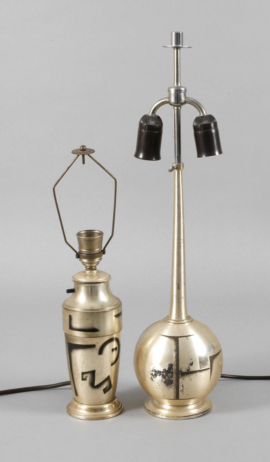 Zwei Lampenfüße WMF