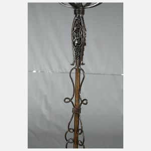 Großer schmiedeeiserner Art déco-Leuchter