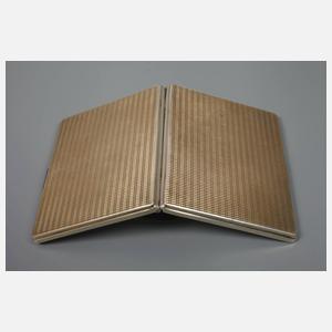 Zigarettenetui Silber vergoldet