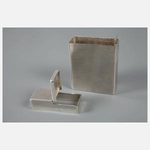 Silber Zigarettenetui Art déco