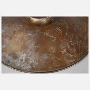 Silber Fußschale Art déco