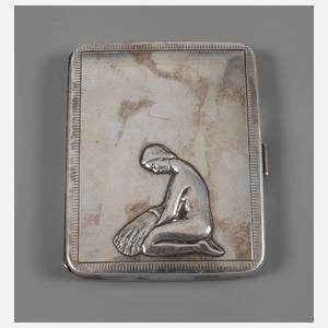 Zigarettenetui Silber