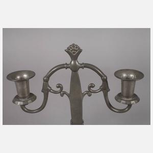 Zinnleuchter Art déco