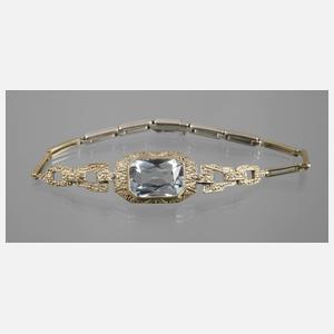 Art déco-Armband mit Steinbesatz