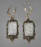 Paar Ohrhänger Art déco