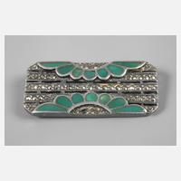 Silberbrosche mit Markasiten111