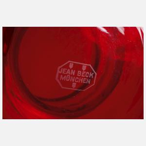 Jean Beck Schale und Vase Art déco