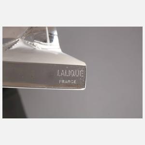 Lalique Paar Buchstützen als Meisen