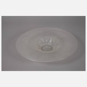 Copier Leerdam große Craqueléglasschale