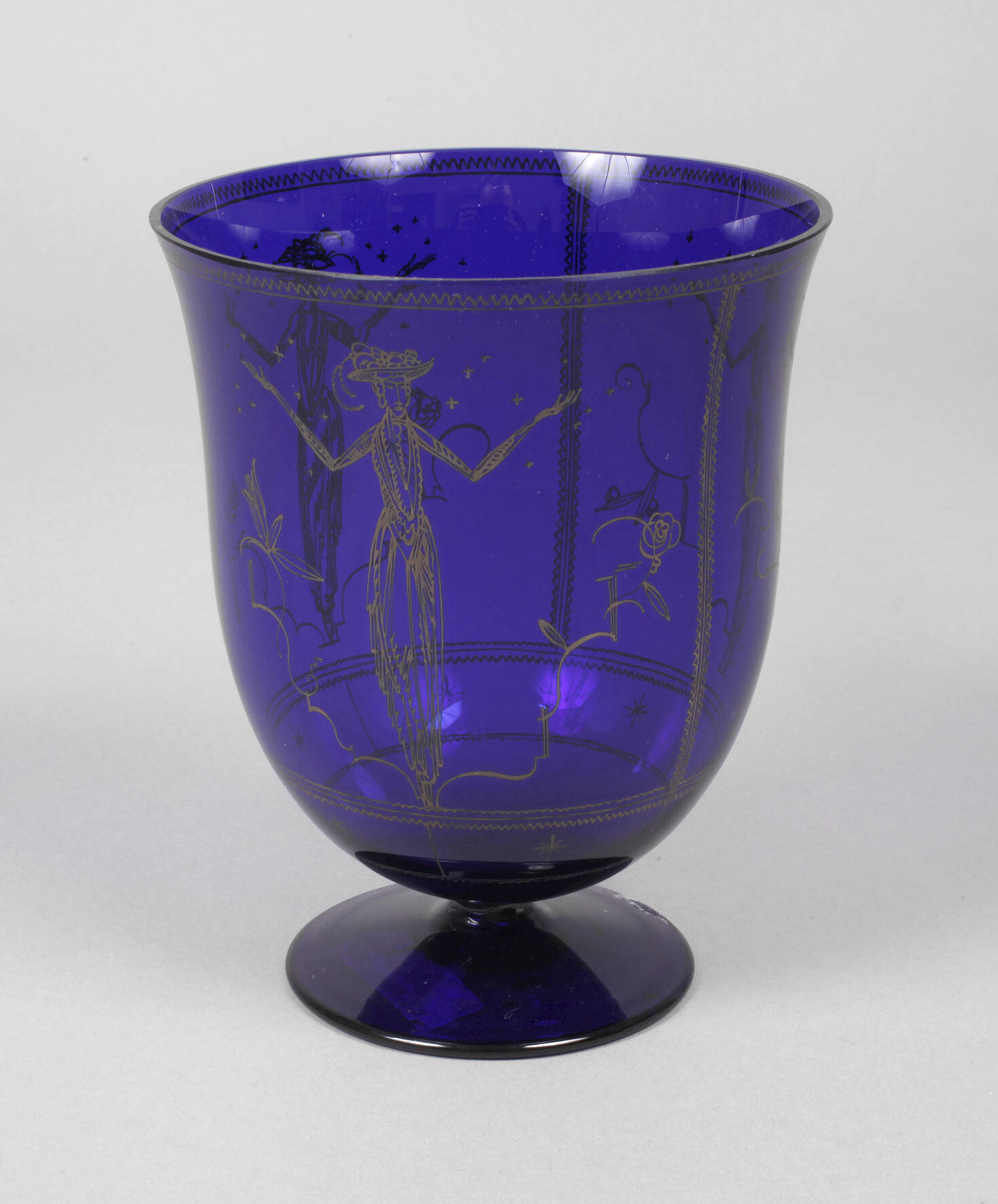 Art déco Vase Bruno Mauder Fachschule Zwiesel