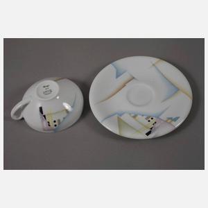 Italien sechs Teetassen und Platte