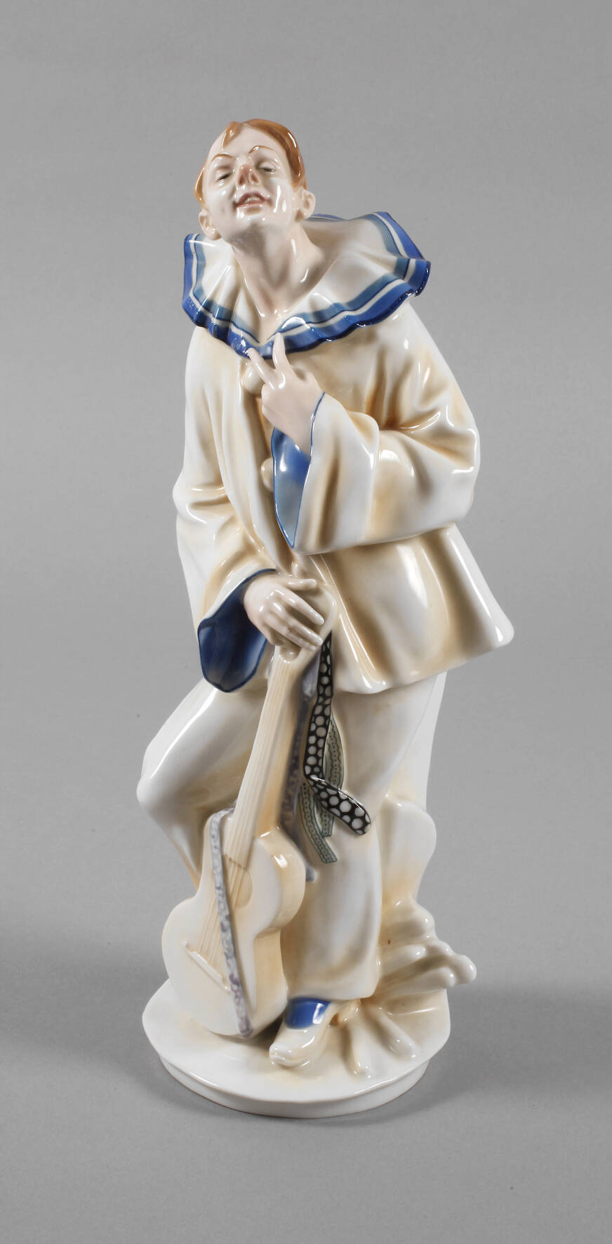 Volkstedt Harlekin mit Gitarre