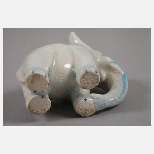 Karlsruher Majolika kleiner Elefant