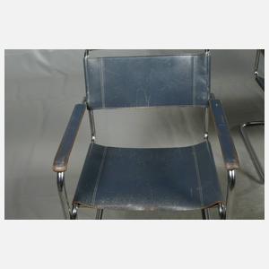 Sechs Freischwinger Thonet