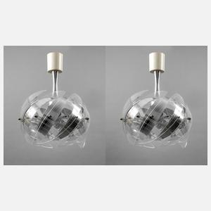 Paar Deckenlampen Design