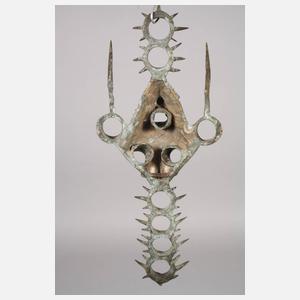 Modernes Bronzerelief