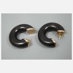 Oromalia, Schmuckset Ebenholz mit Gold