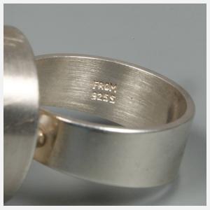 Niels Erik From, Ring Silber mit Bergkristall