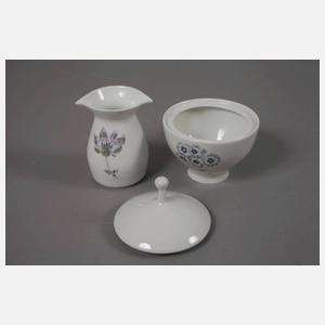 Meissen seltenes Kaffeeservice moderne Blumenmalerei