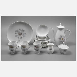 Meissen seltenes Kaffeeservice moderne Blumenmalerei