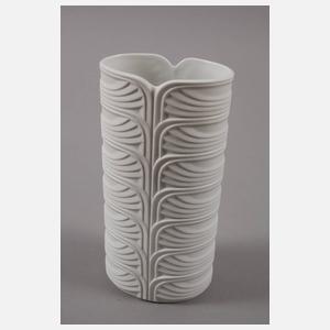 Konvolut Designvasen mit Reliefdekor