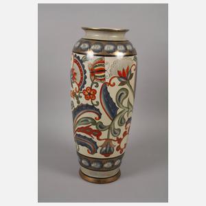 Paar italienische Majolikavasen