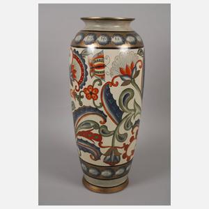 Paar italienische Majolikavasen