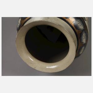 Paar italienische Majolikavasen