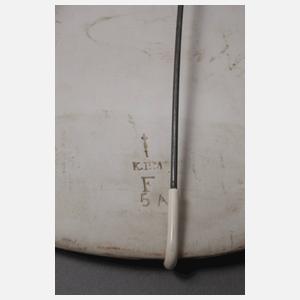 KPM Berlin Paar Bildplatten Watteau-Szenerie