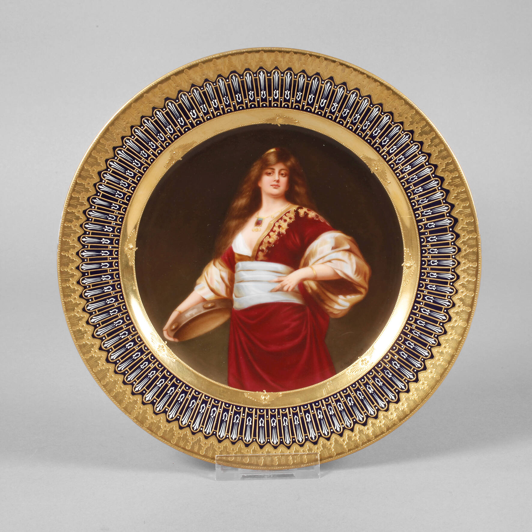 Wien Prunkteller "Tochter des Califen"