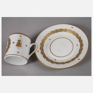 Frankreich patriotische Mokkatasse Napoleon I.