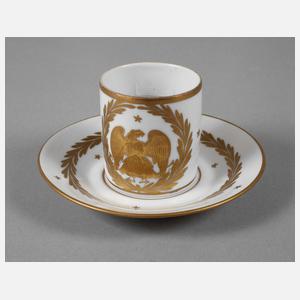 Frankreich patriotische Mokkatasse Napoleon I.