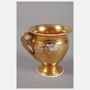 Sammeltasse mit Goldradierung