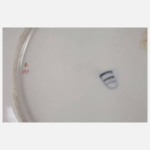 Alt-Wien Durchbruchteller Blumenmalerei