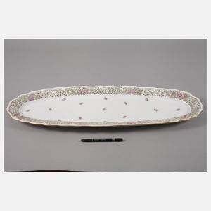 Herend Ungarn Fischplatte Streublümchendekor