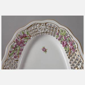 Herend Ungarn Fischplatte Streublümchendekor