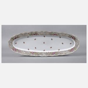 Herend Ungarn Fischplatte Streublümchendekor