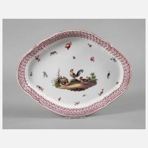 KPM Berlin Korbschale mit Vogelmotiv