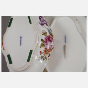 KPM Berlin kleine Dose und Schale Hausmalerei