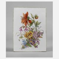 KPM Berlin Bildplatte Blumenbukett111