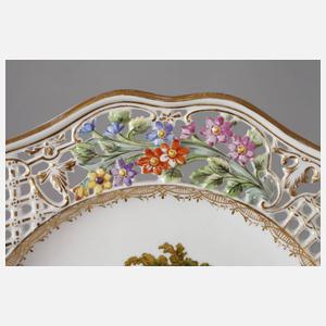 Meissen kleiner Durchbruchteller "Brühlsches Allerlei"