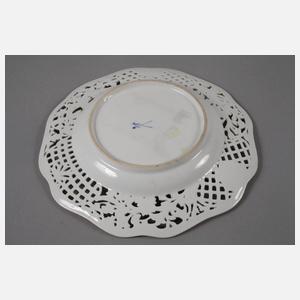 Meissen kleiner Durchbruchteller "Brühlsches Allerlei"