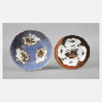 Meissen zwei Zierteller mit Figurenmalerei111